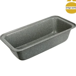 Forma para bolo em aço cinza