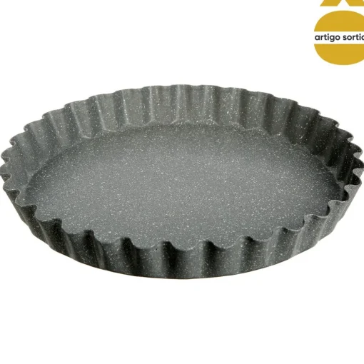 Forma para bolo em aço cinza