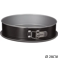 Forma redonda desmontável 28cm preta