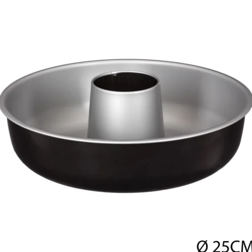Forma savarin desmontável preta 25,4cm