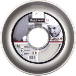 Forma savarin desmontável preta 25,4cm