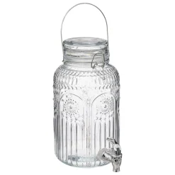 Frasco com torneira MONA em vidro 3,8l