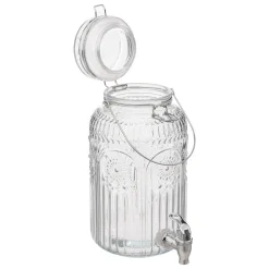 Frasco com torneira MONA em vidro 3,8l