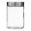 Frasco de vidro com tampa em inox 1,2l