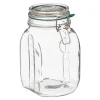 Frasco de vidro com tampa hermética 1,5l