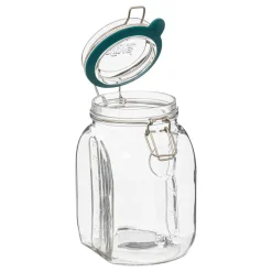 Frasco de vidro com tampa hermética 1,5l