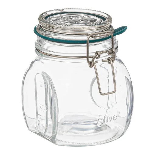 Frasco de vidro com tampa hermética 500ml