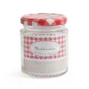 Frasco de vidro com tampa decorada 250ml