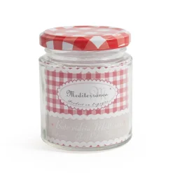 Frasco de vidro com tampa decorada 250ml