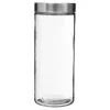Frasco de vidro com tampa em inox 2l