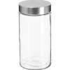 Frasco de vidro com tampa em inox 1,7l