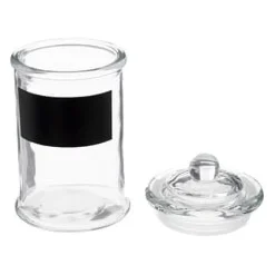 Frasco de vidro com tampa 11.5cm