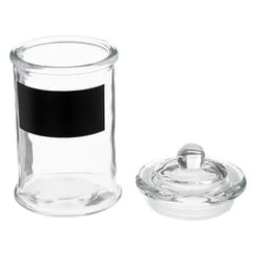 Frasco de vidro com tampa 11.5cm