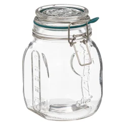 Frasco de vidro com tampa hermética 750ml