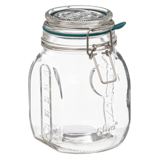 Frasco de vidro com tampa hermética 750ml