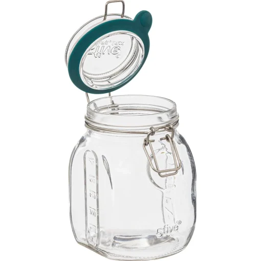 Frasco de vidro com tampa hermética 750ml