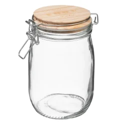 Frasco de vidro com tampa 1l
