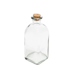 Frasco de vidro com tampa em cortiça 750ml