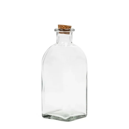 Frasco de vidro com tampa em cortiça 750ml