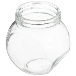 Frasco de vidro com tampa madeira 0,65l