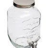 Frasco de vidro com torneira 4l