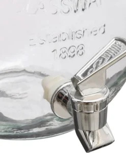 Frasco de vidro com torneira 4l