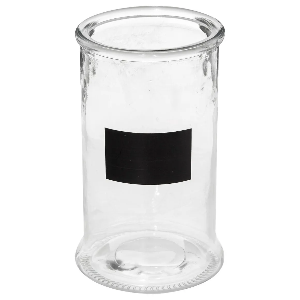 Frasco de vidro 1,6l com etiqueta em ardósia