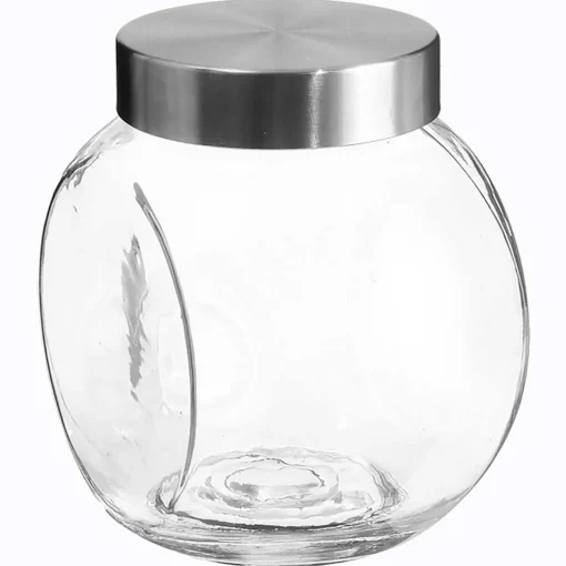Frasco de vidro p/cozinha c/tampa 2,1l