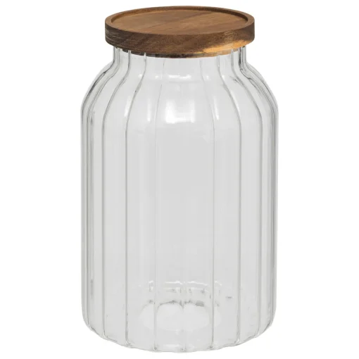 Frasco HARMONY com tampa madeira acácia 3l