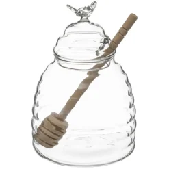 Frasco para MEL em vidro com colher 40cl
