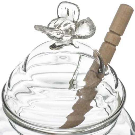 Frasco para MEL em vidro com colher 40cl