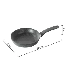 Frigideira de alumínio efeito pedra CARACTÈRE 24cm
