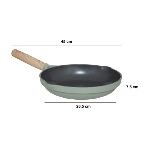 Frigideira HORIZON 24cm verde em alumínio