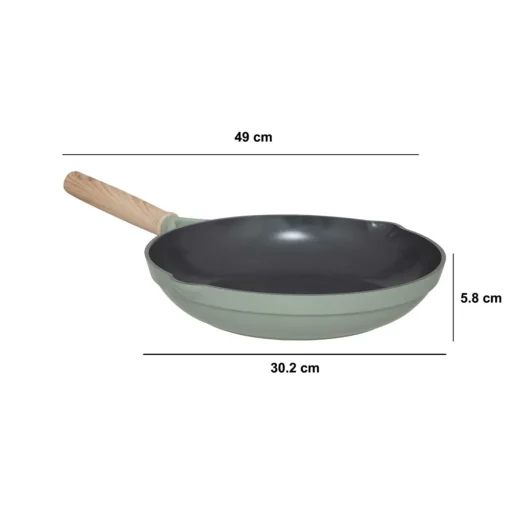 Frigideira HORIZON 28cm verde em alumínio