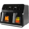 Fritadeira air fryer Petra preta com janela de vidro 7,6l
