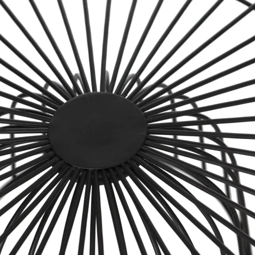 Fruteira em metal preta com pé 28cm