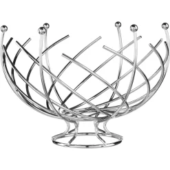 Fruteira espiral em metal