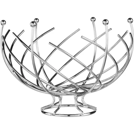 Fruteira espiral em metal
