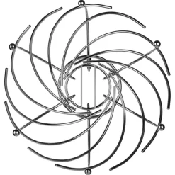 Fruteira espiral em metal