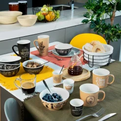 Fruteira losango em metal preto e mdf