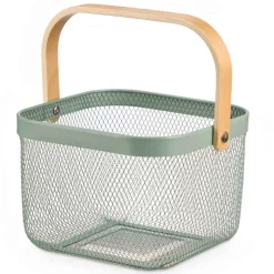Fruteira verde em metal