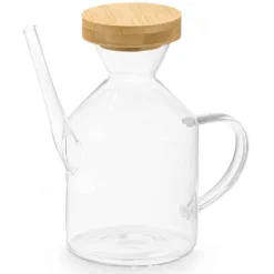 Galheteiro Com Rolha Em Bambu 600ml