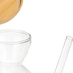 Galheteiro Com Rolha Em Bambu 600ml