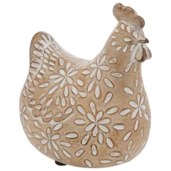 Galinha decorativa LINDO bege 20cm