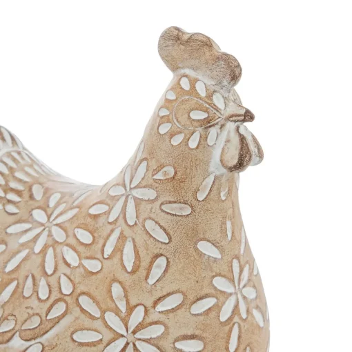 Galinha decorativa LINDO bege 20cm