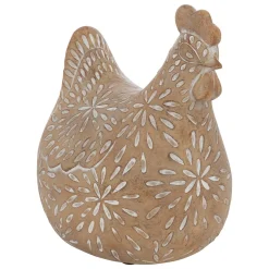 Galinha decorativo LINDO bege 10,5cm