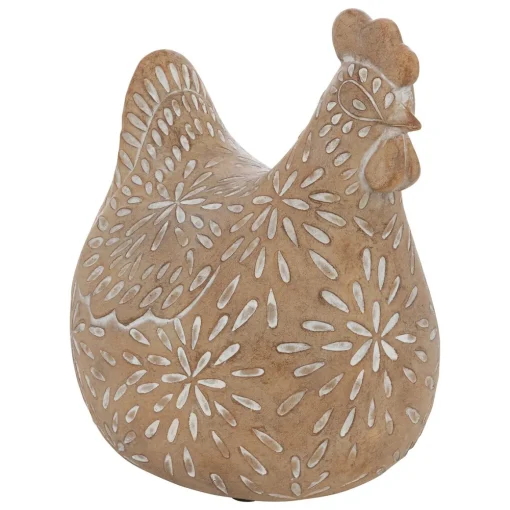 Galinha decorativo LINDO bege 10,5cm