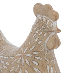 Galinha decorativo LINDO bege 10,5cm