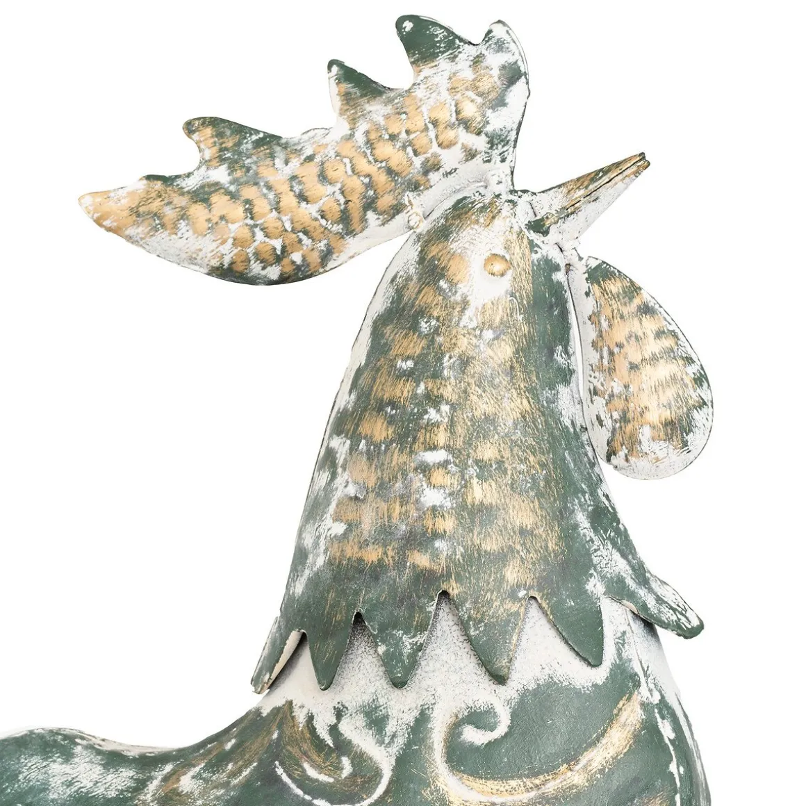 Galo dcorativo CONOR em metal 54cm