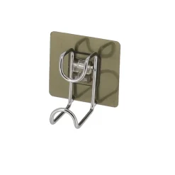 Gancho wc em aço inox com adesivo cromado